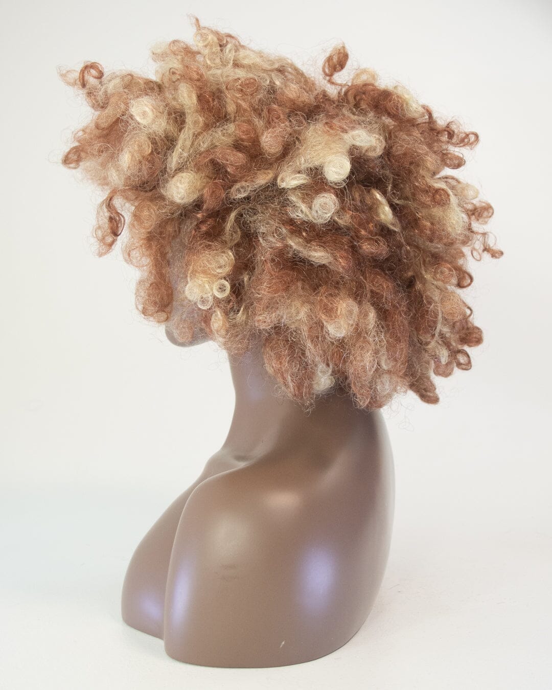 Auburn And Blonde Synthetic Hair Afro Wig