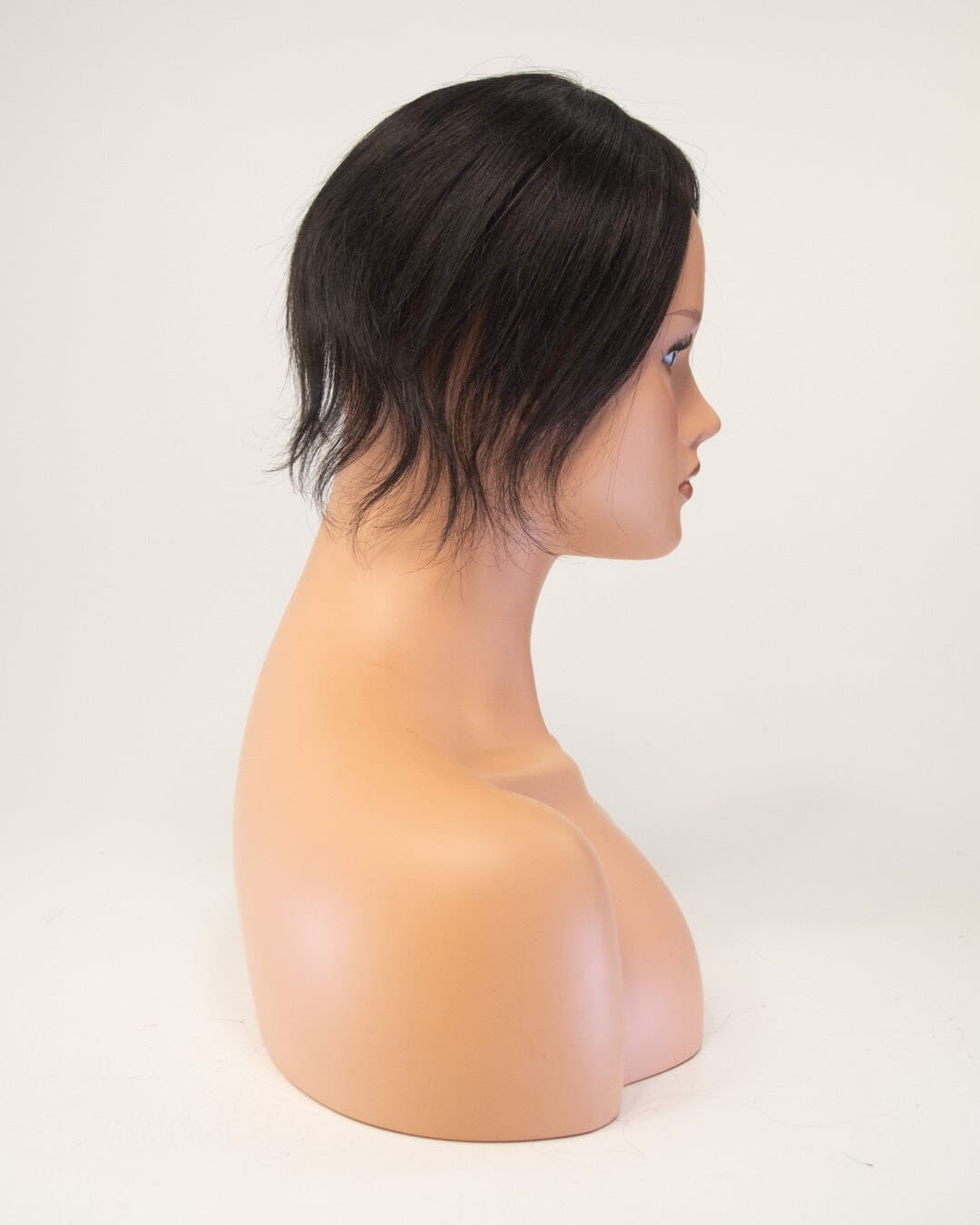 Black 25cm Human Hair Wig- Fringe