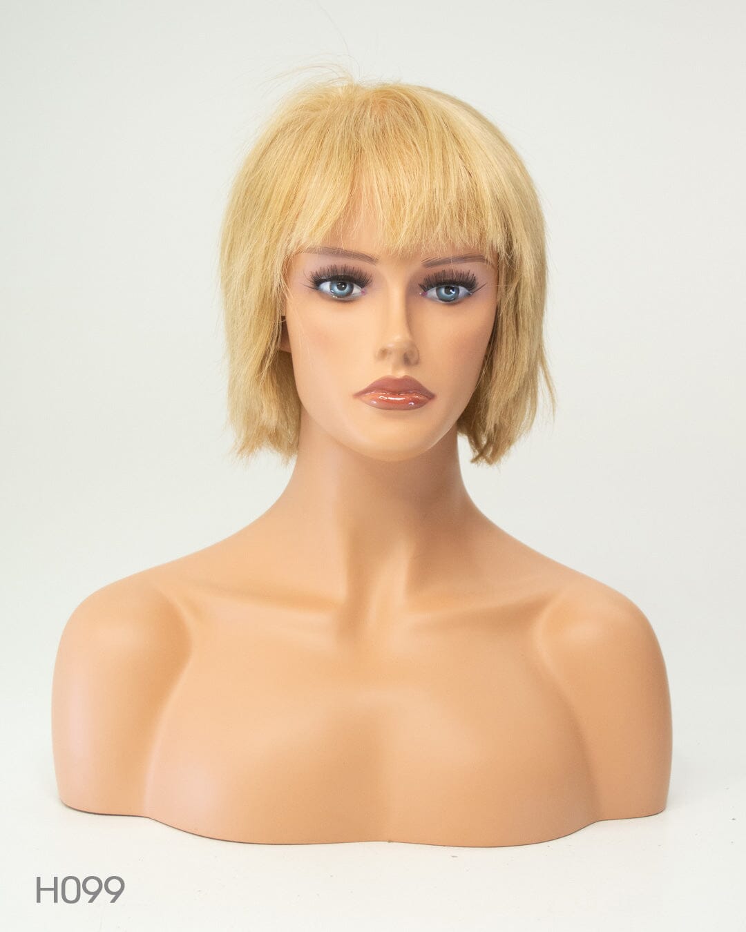 Blonde 30cm Lace Front Human Hair Wig