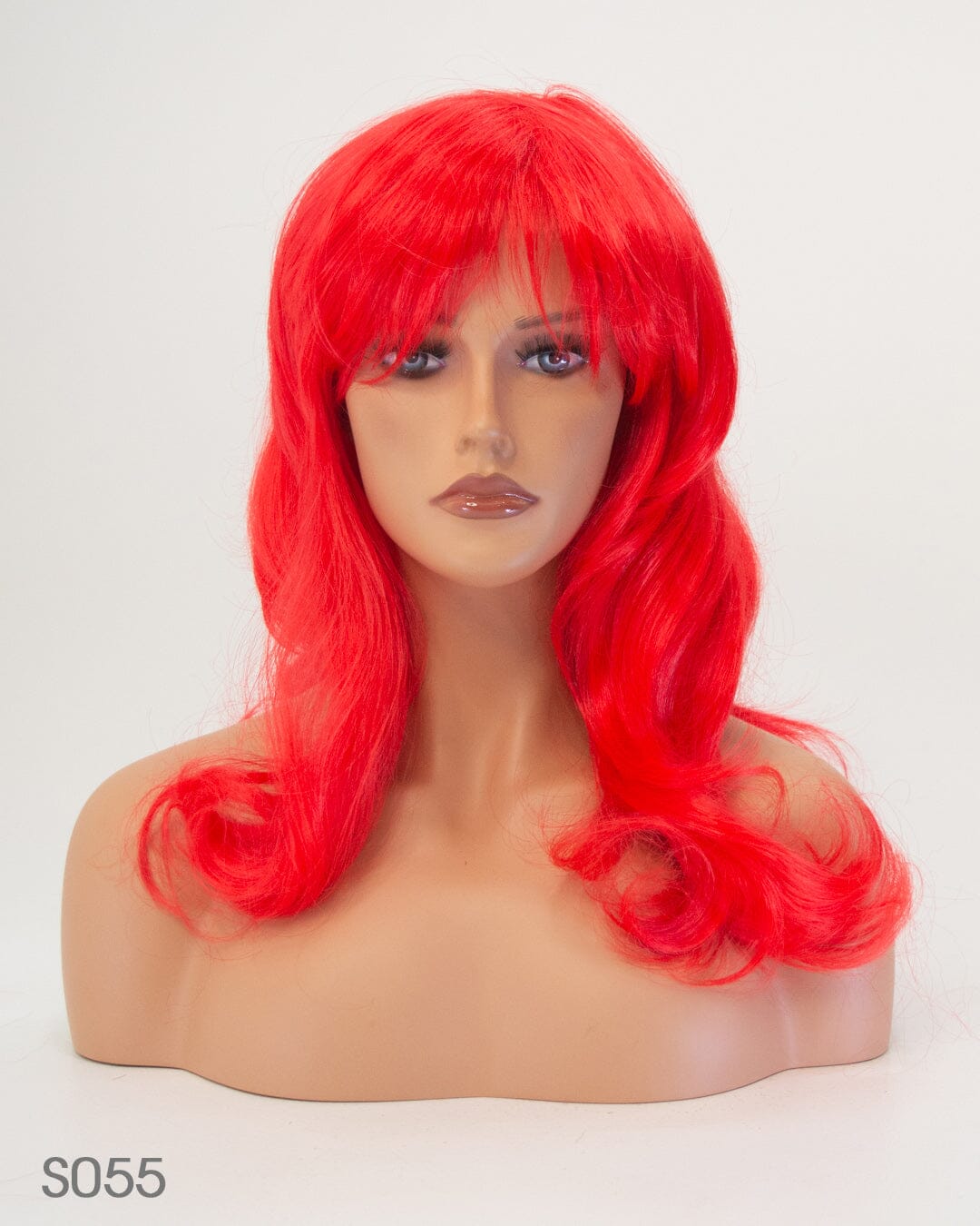 Bright Red 55cm Synthetic Hair Wig