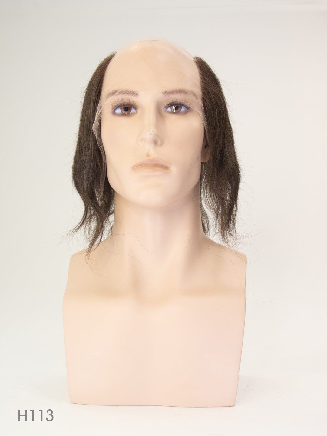 Dark Brown 15cm Lace Front Human Hair Wig