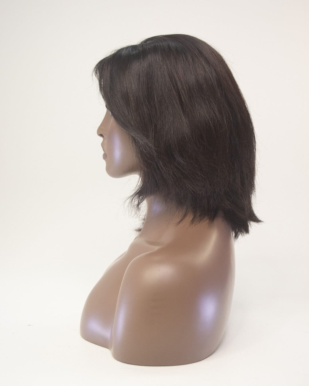 Dark Brown 40cm Human Hair Wig