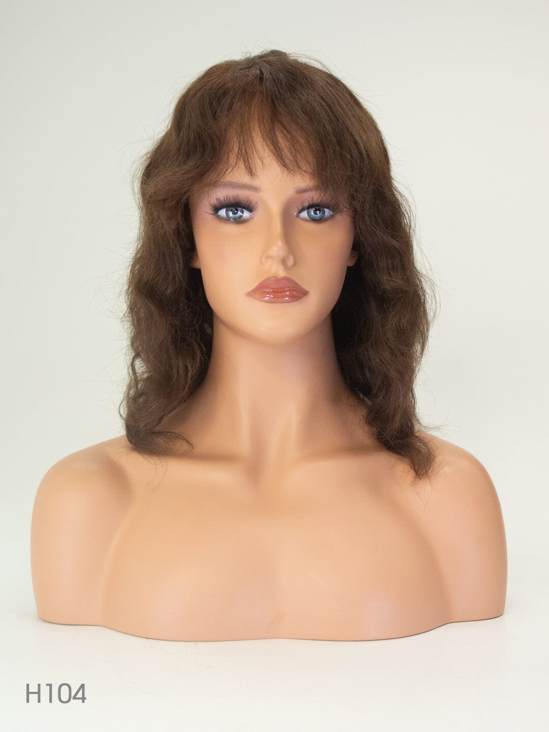 Dark Brown 45cm Lace Front Human Hair Wig