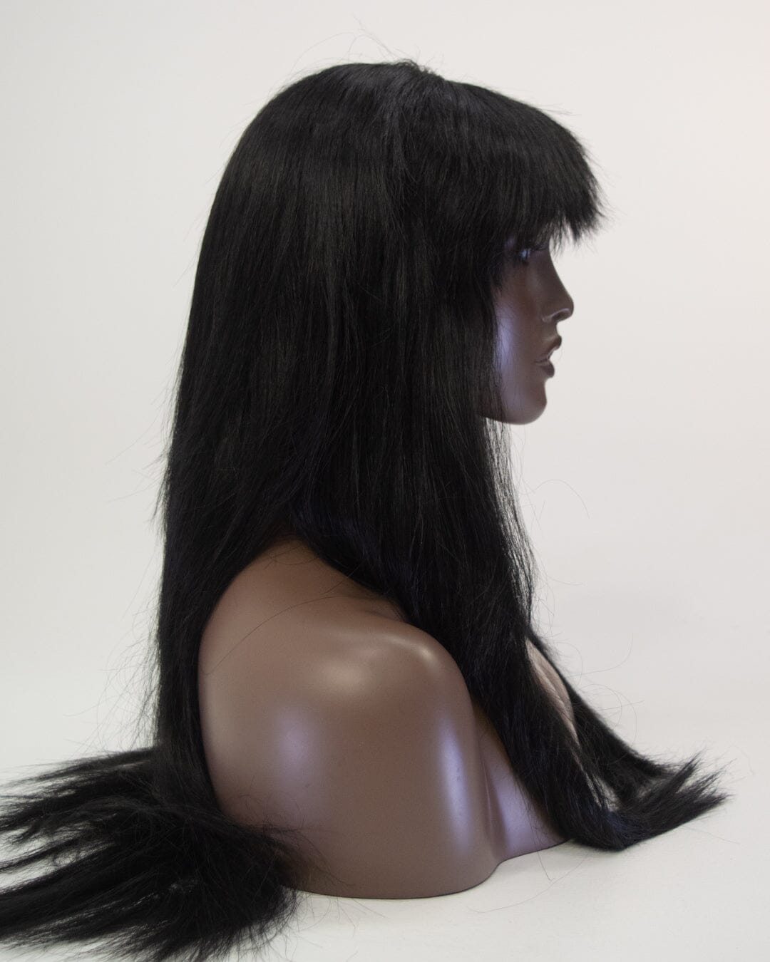 Dark Brown 75cm Synthetic Hair Wig