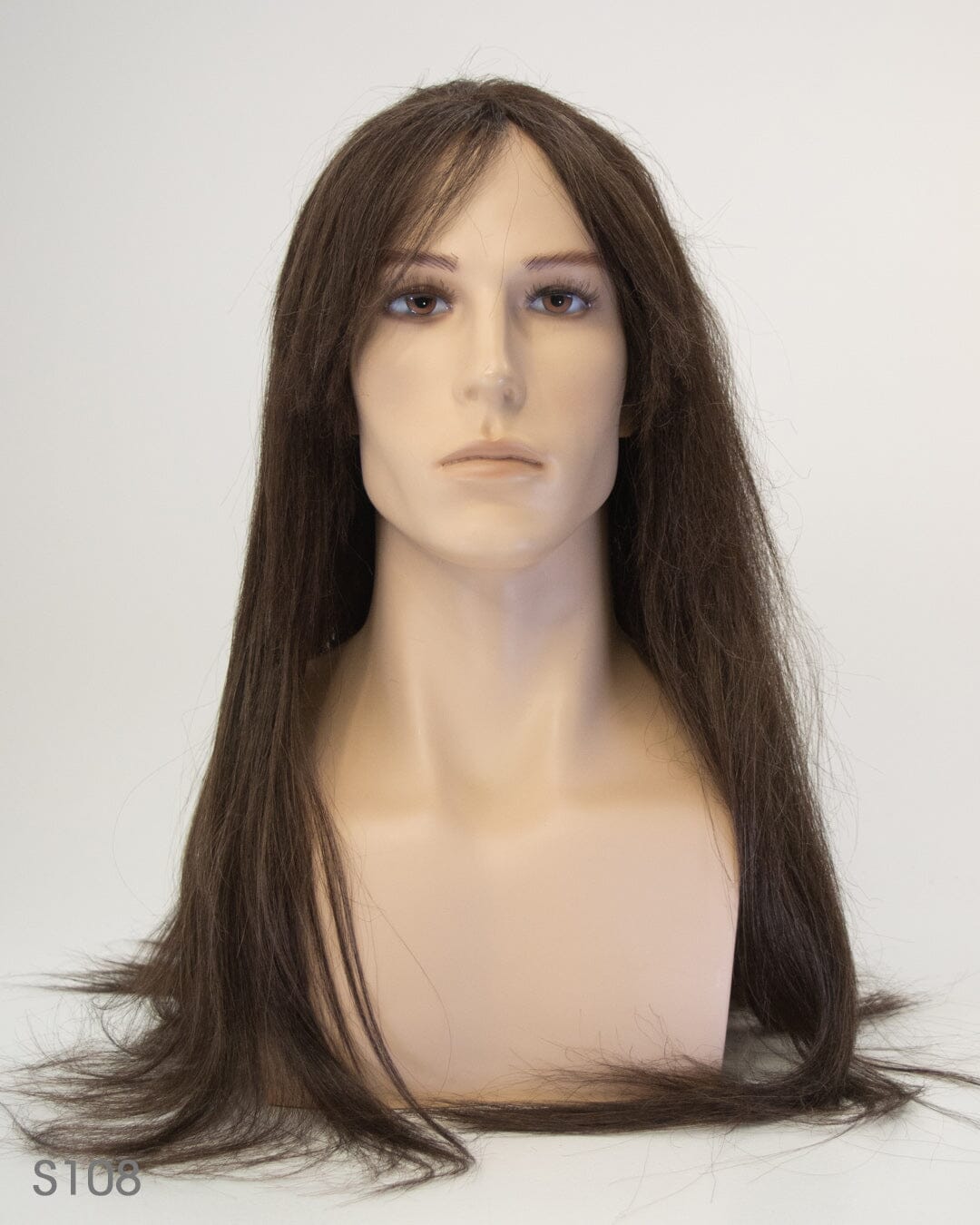 Dark Brown 90cm Synthetic Hair Wig