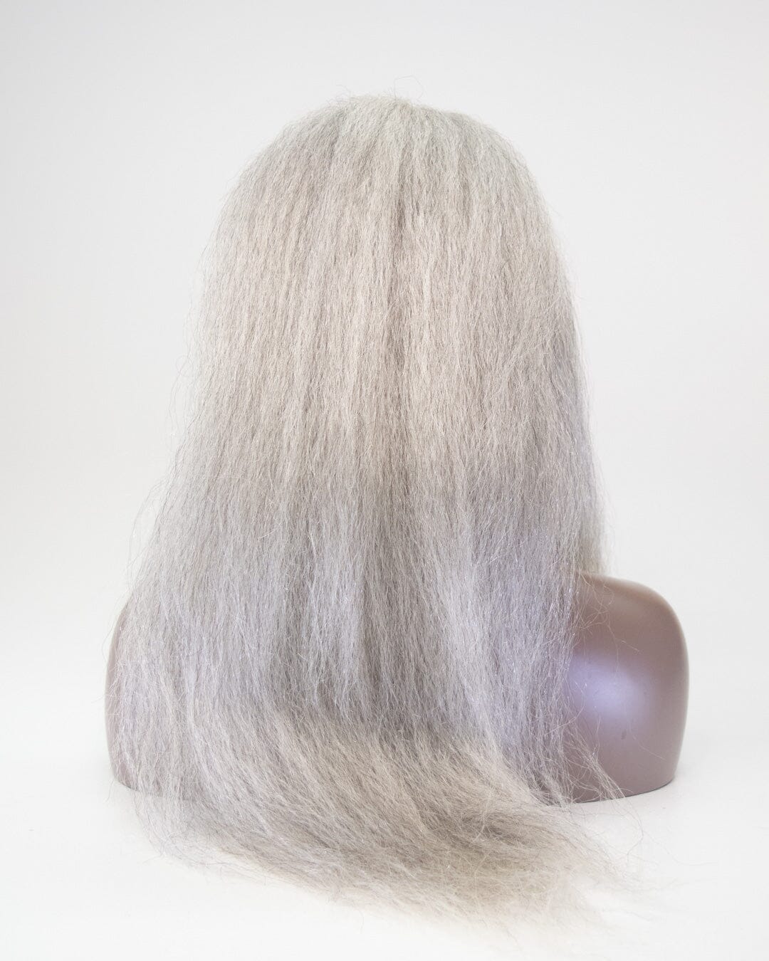 Grey 65cm Lace Front Human Hair Wig