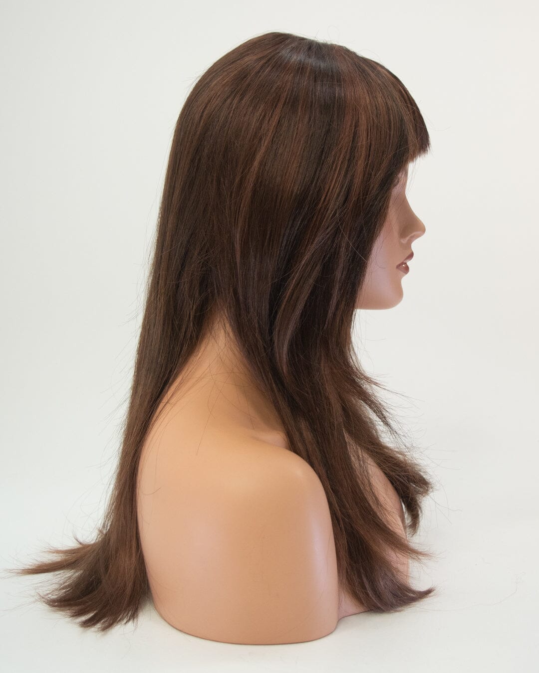 Medium Brown 55cm Synthetic Hair Wig
