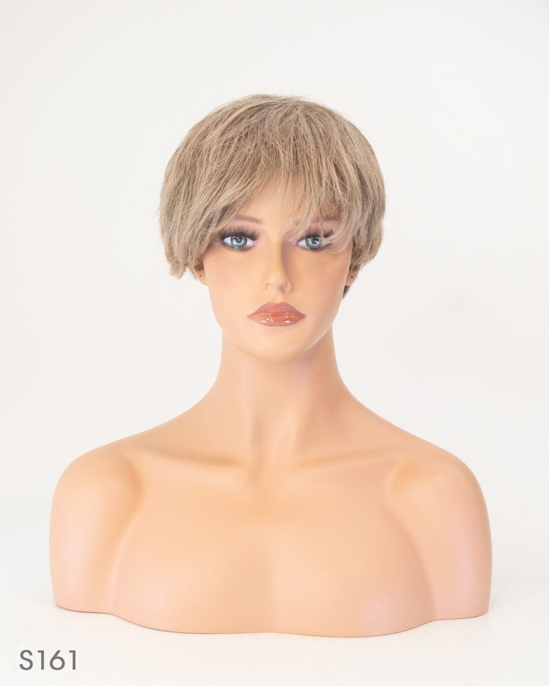Mousey Brown Short Synthetic Hair Wig