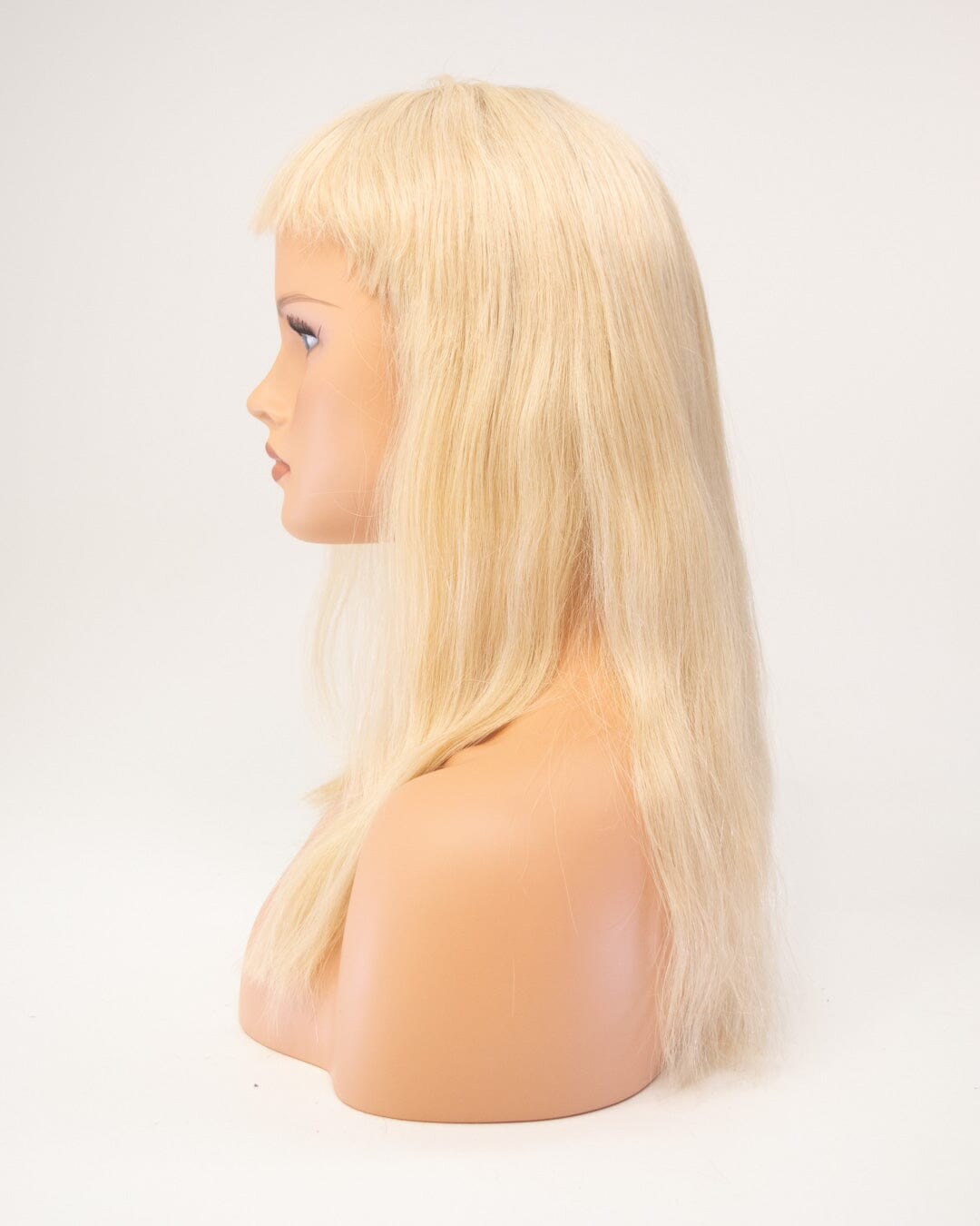 Platinum Blonde 50cm Lace Front Human Hair Wig