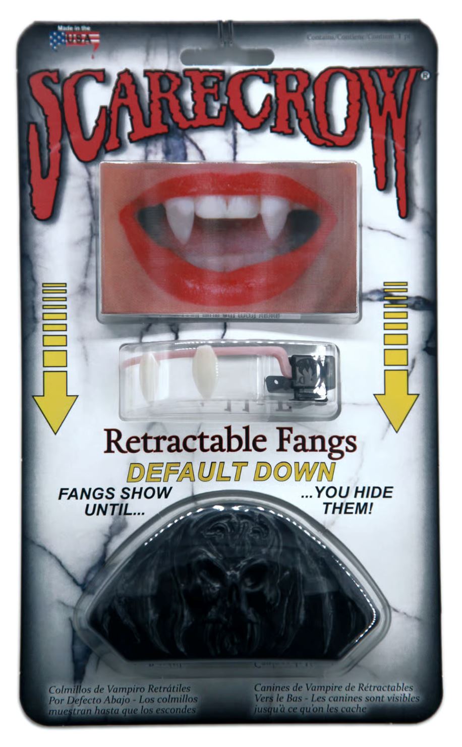 Retractable Vampire Fangs (Default Down)